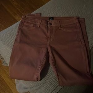 Just Black jeans in muted red color